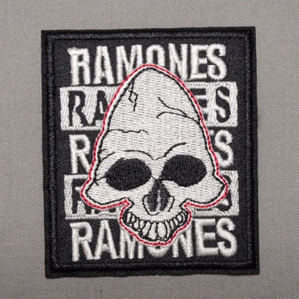 Ramones Skull Rock Band Patch | Embroidered Iron On Patch